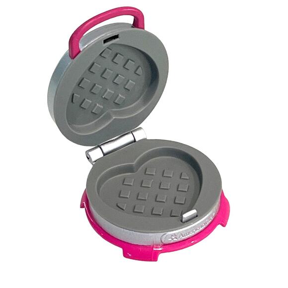 American Girl WAFFLE IRON MAKER + Heart Shaped WAFFLE Food Kitchen AccessorYes - Picture 8 of 10
